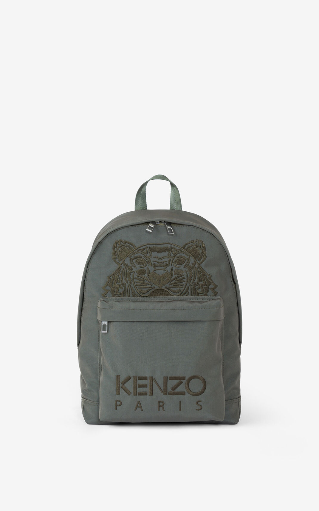 Kenzo Lona Kampus Tiger Mochila Hombre Gris Claro | 6530748-EQ